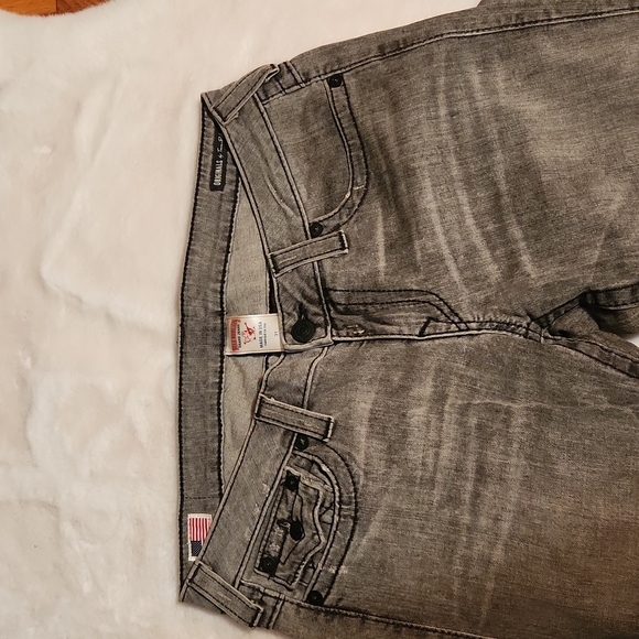 True Religion Women's Gray Jeans Size 31 32 Inch Inseam - Picture 4 of 6